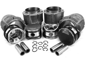 Big bore piston and aluminum cylinder kit 86mm. Porsche 356C / 912 - 008 11 86PB, 0081186PB